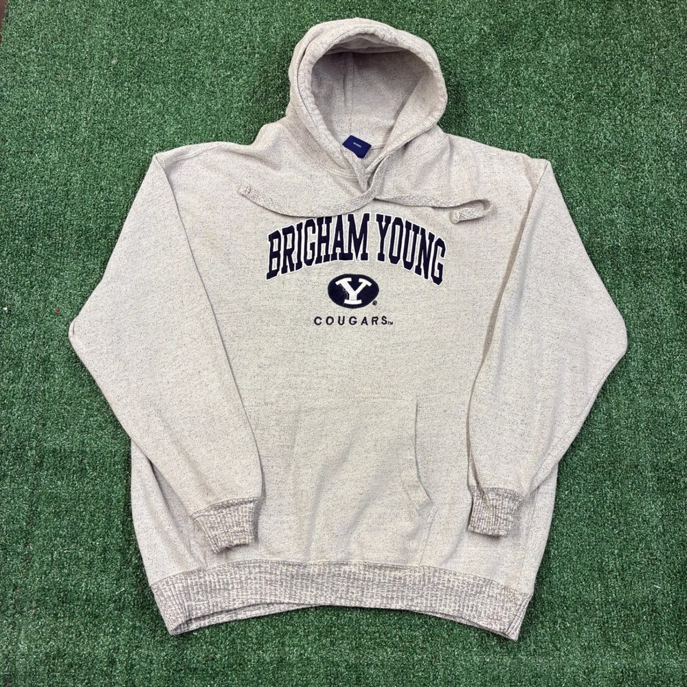 Vintage Brigham Young University Embroidered Hoodie